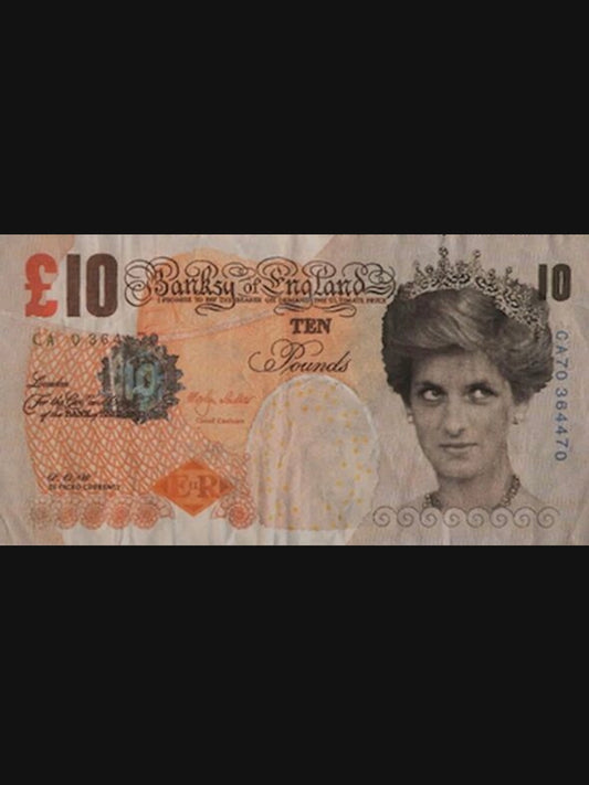 Bansky. Di-Faced Tenner. 2004