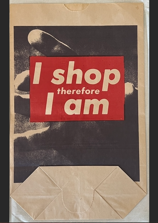 Barbara Kruger. I shop therefore I am. 1990.