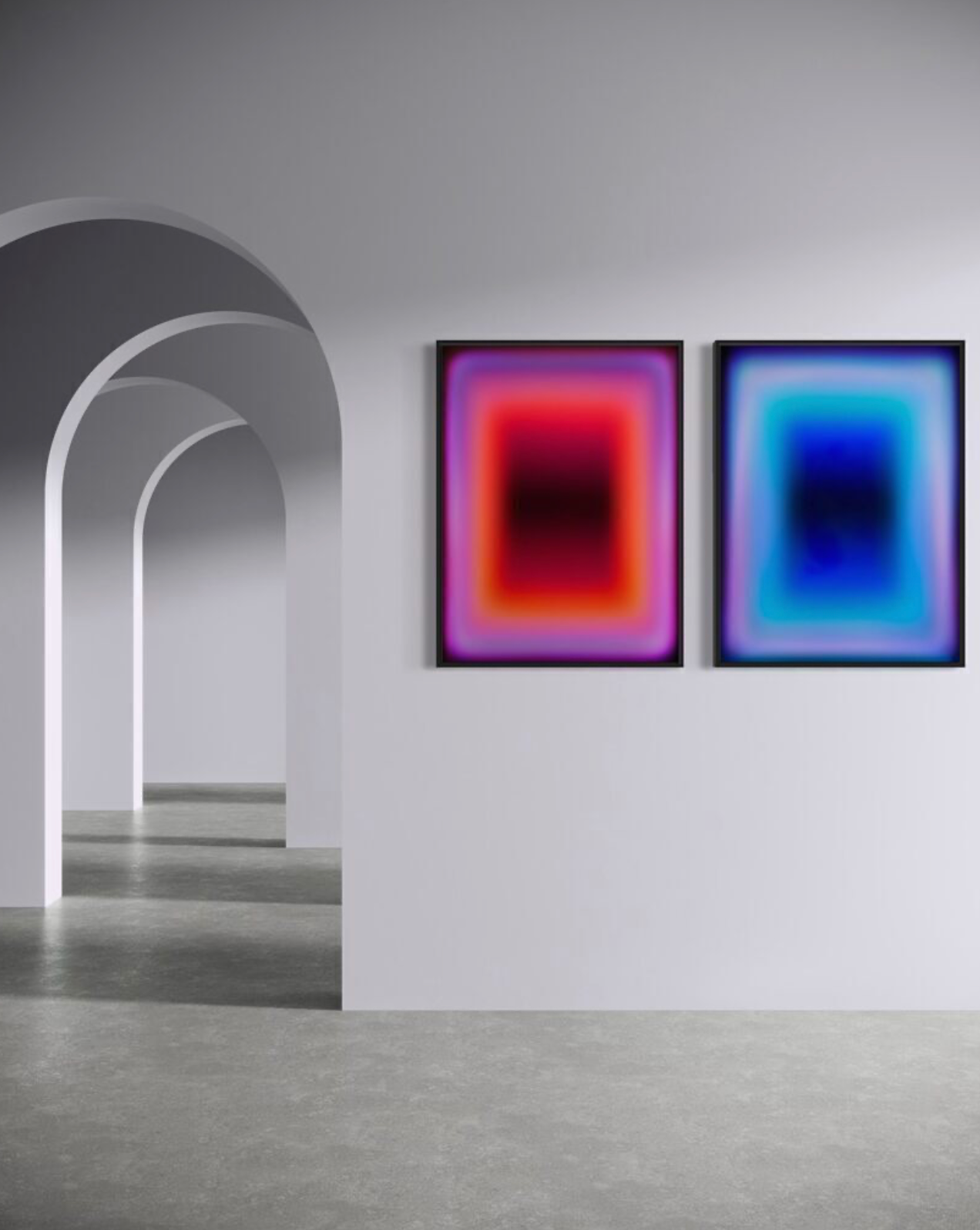 Nick Thomm. Luminance Set (Orange & Blue). 2025