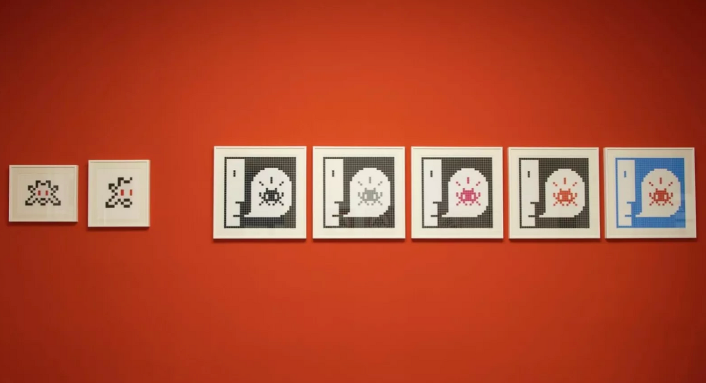 Invader. ALERT! (Pink Variant), 2021.