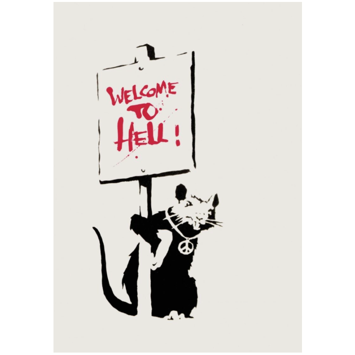 Banksy, Welcome to Hell, 2094.