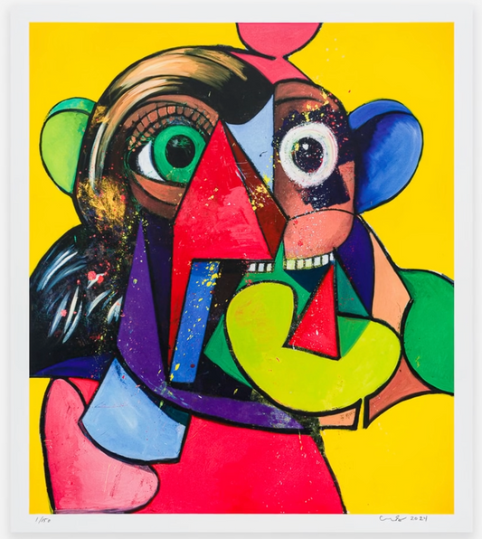 George Condo. Portrait and Head. 2024.