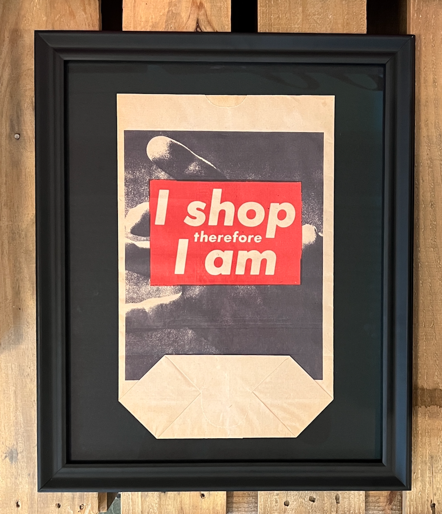Barbara Kruger. I shop therefore I am. 1990.