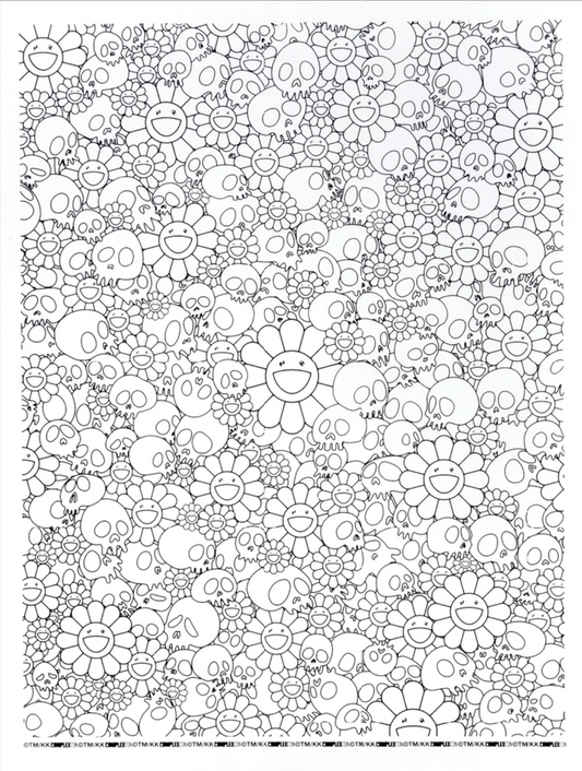 Takashi Murakami. Flowers and Skulls (Complexcon Edition), 2023.