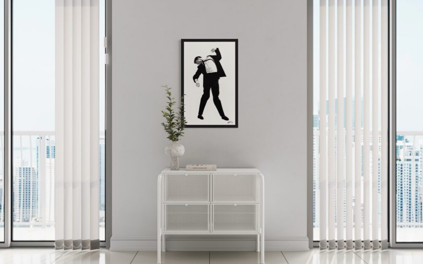 Robert Longo. Eric (Men in the cities), 2024.