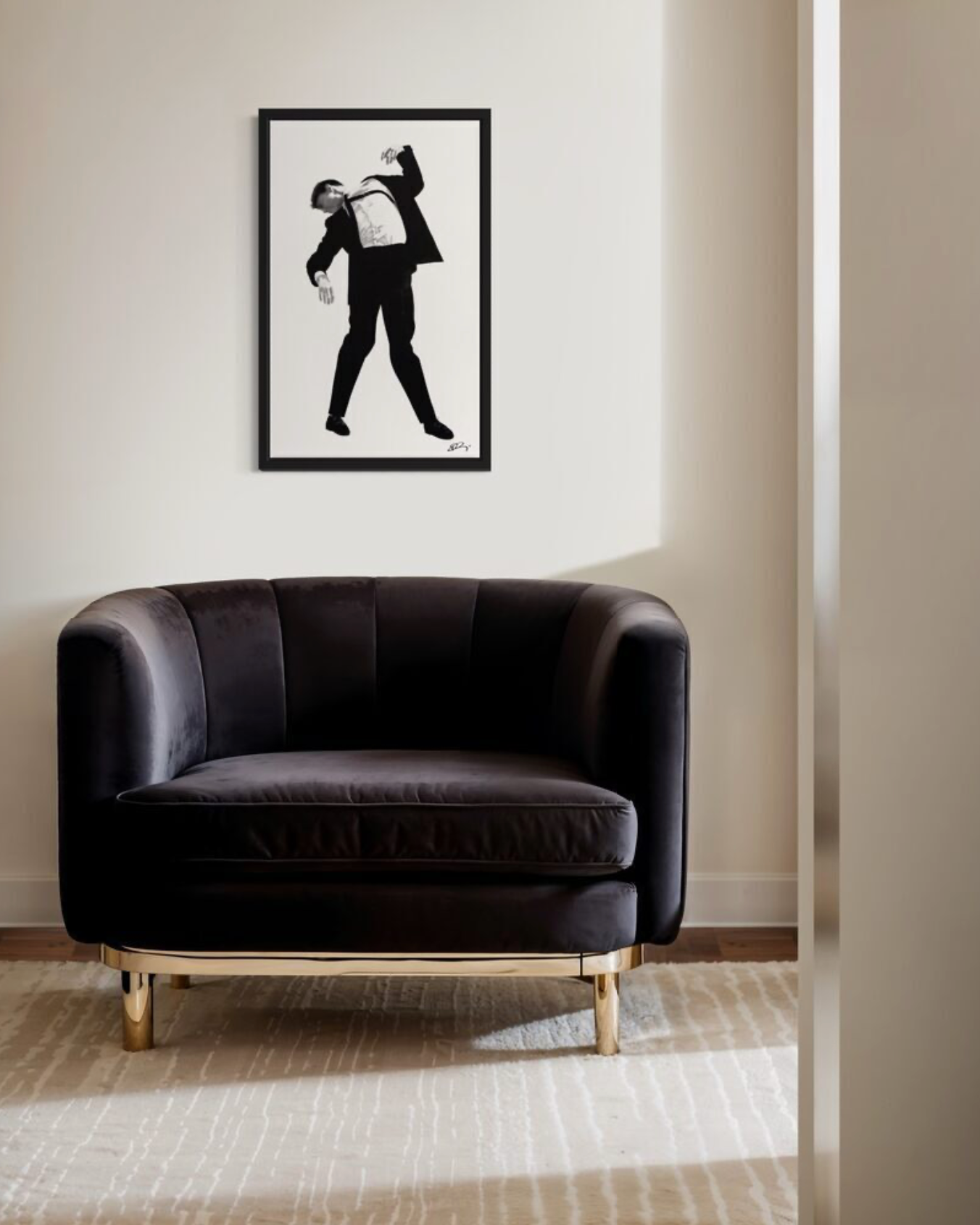 Robert Longo. Eric (Men in the cities), 2024.