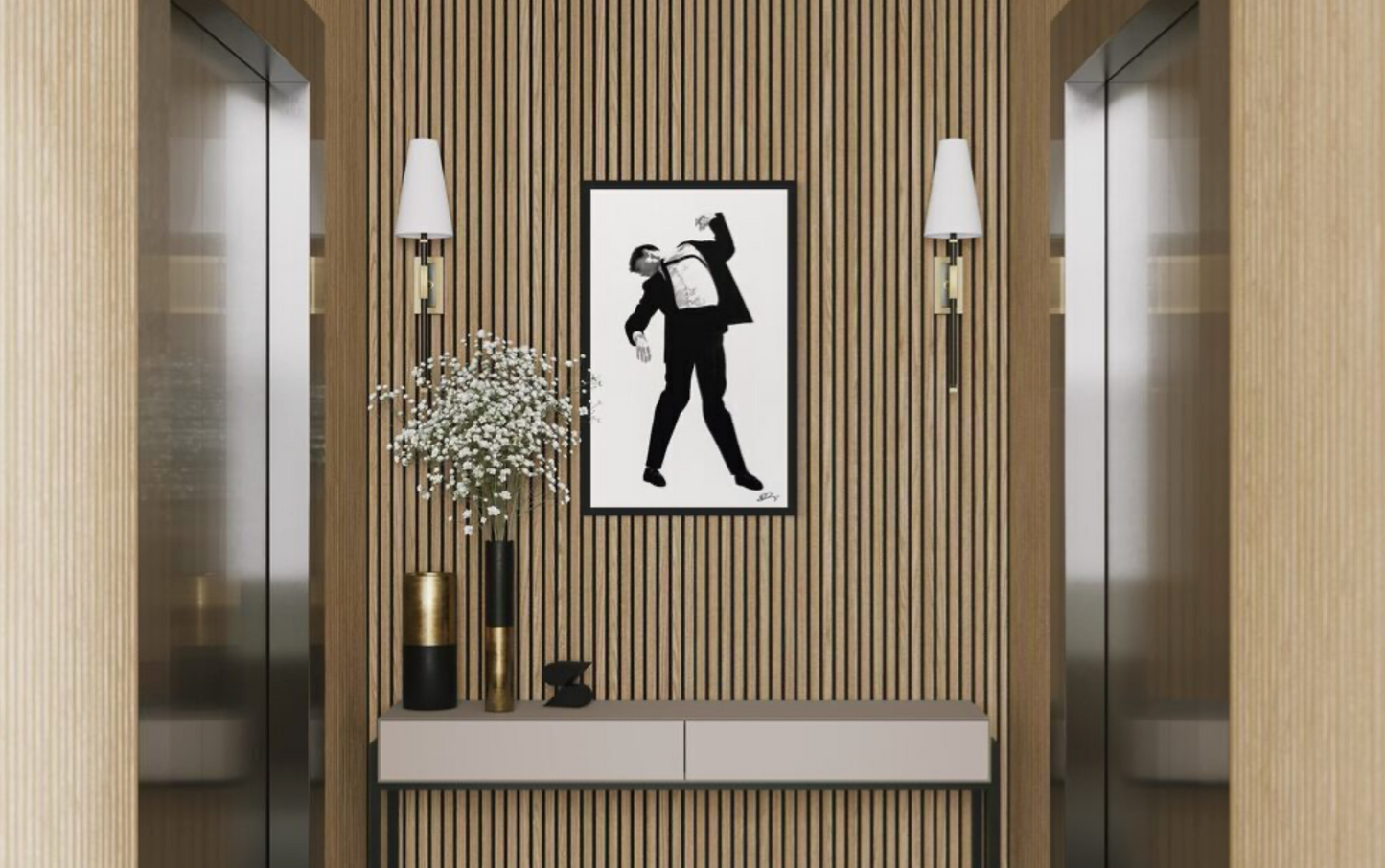 Robert Longo. Eric (Men in the cities), 2024.