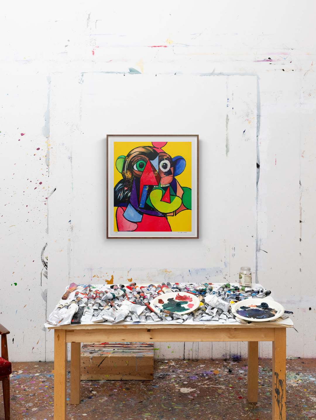 George Condo. Portrait and Head. 2024.